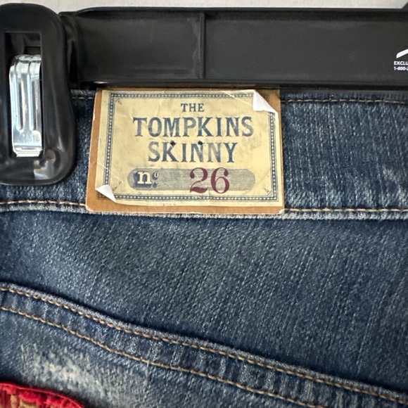 Polo Ralph Lauren Colorado Western Indian Beaded Distressed Patchwork Jeans 26 - Picture 3 of 10